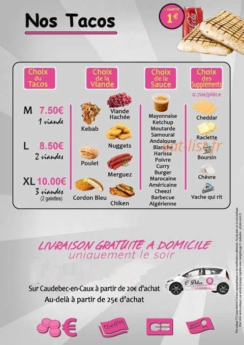 O'Delicie — carte page 3
