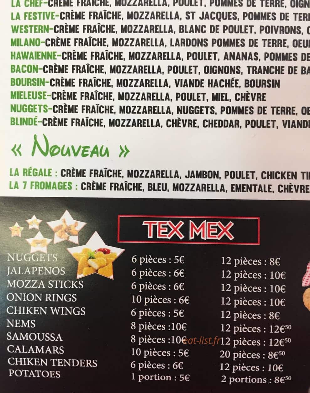 Pizzaland — carte page 3