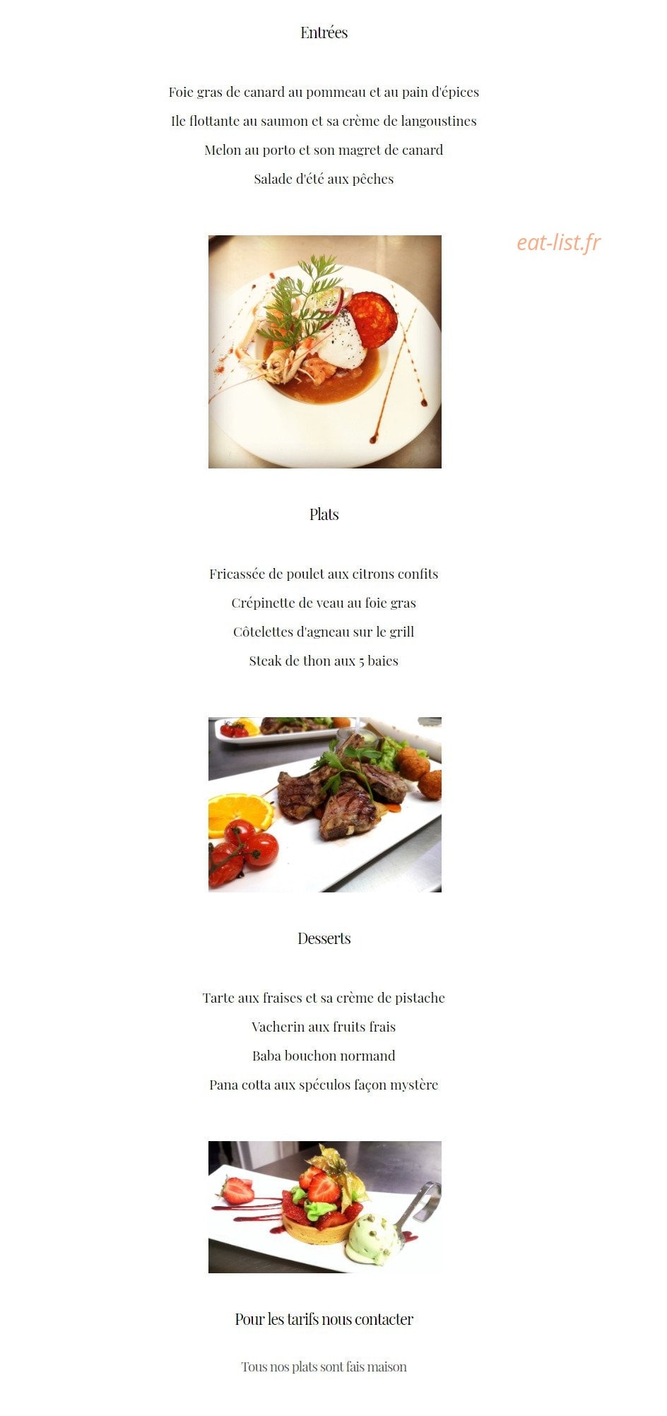 Au Rendez Vous Des Chasseurs — carte page 1