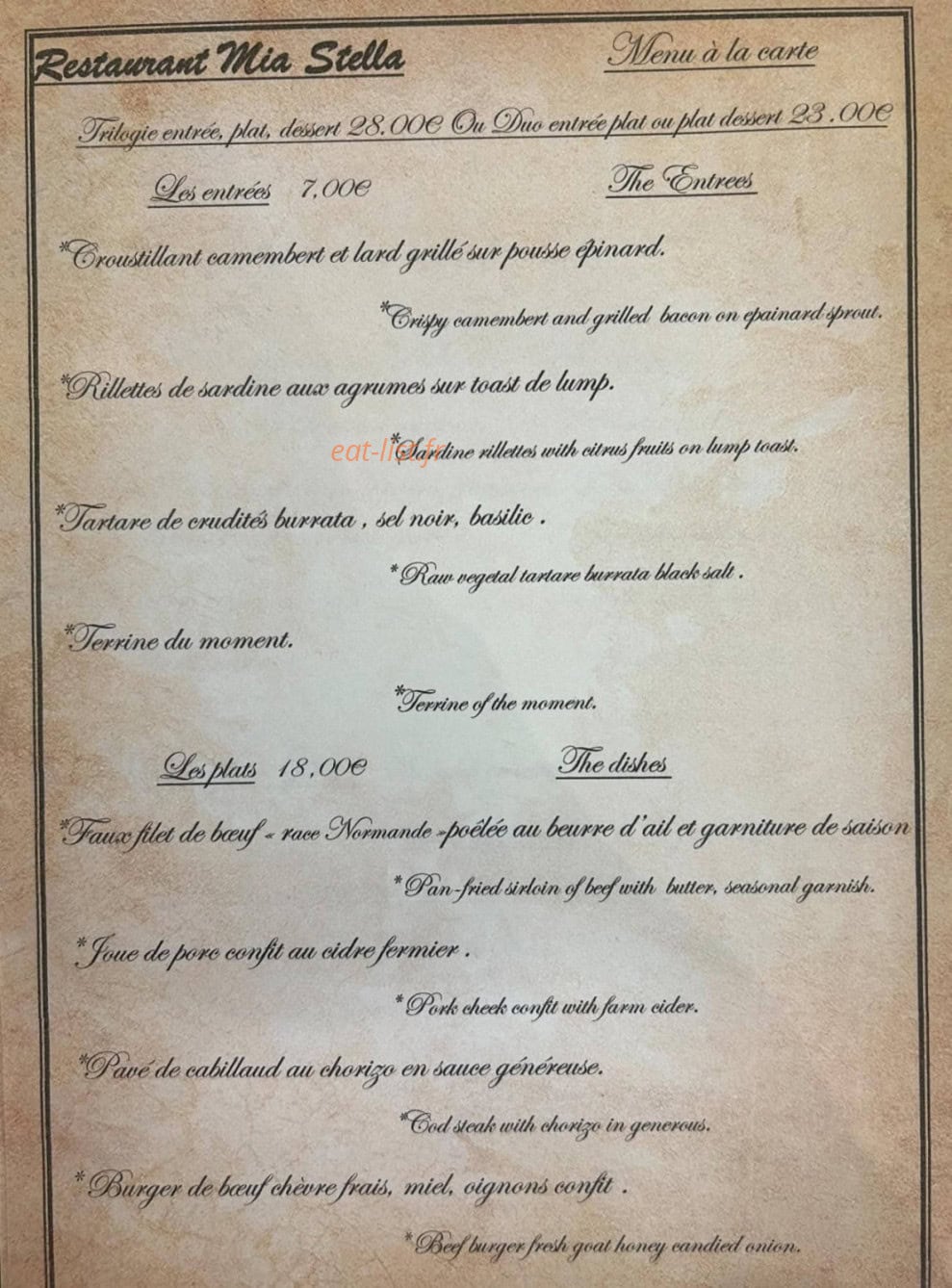 Mia stella — carte page 1