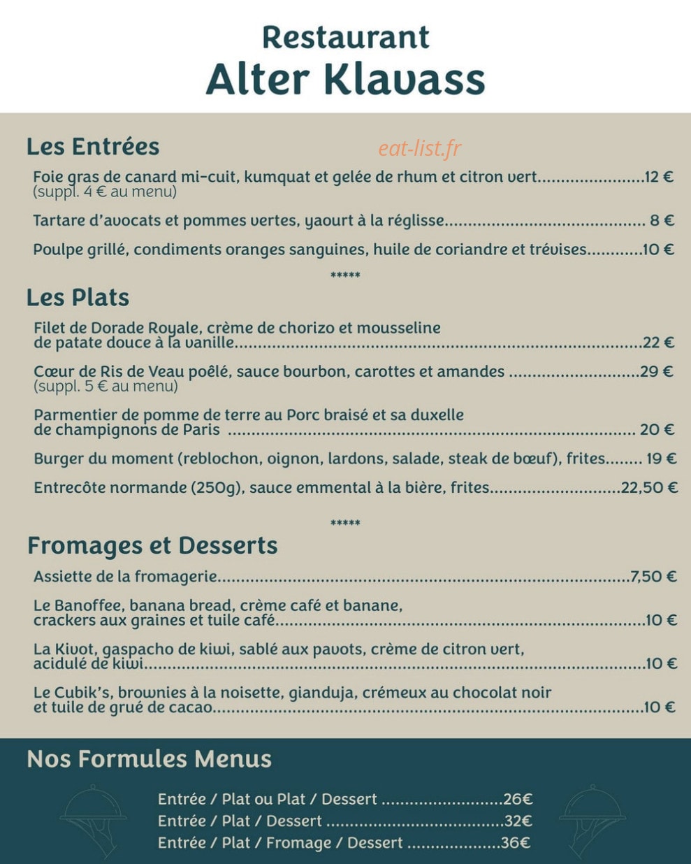Alter Klavass — carte page 1