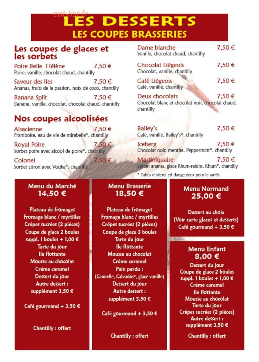 Brasserie alsacienne — carte page 6