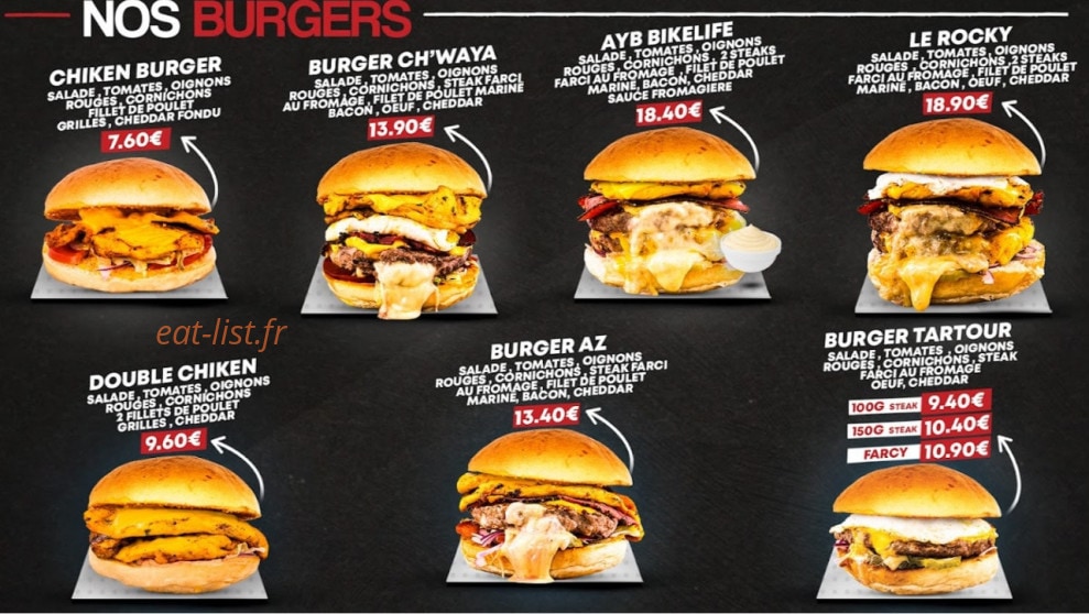 Burger Ch'Waya — carte page 4