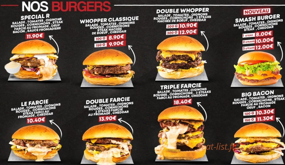 Burger Ch'Waya — carte page 3