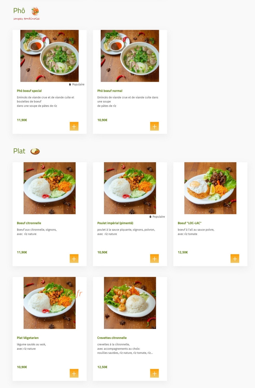 Daxing bar — carte page 2