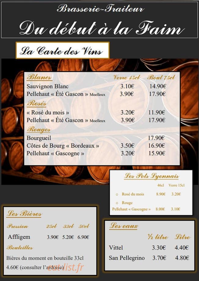 Du début à la faim — carte page 2