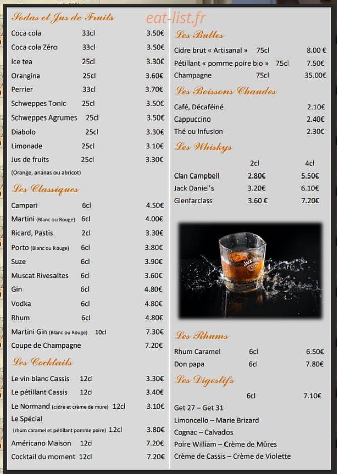 Du début à la faim — carte page 1