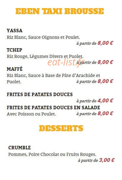 Eben Taxi brousse — carte page 1