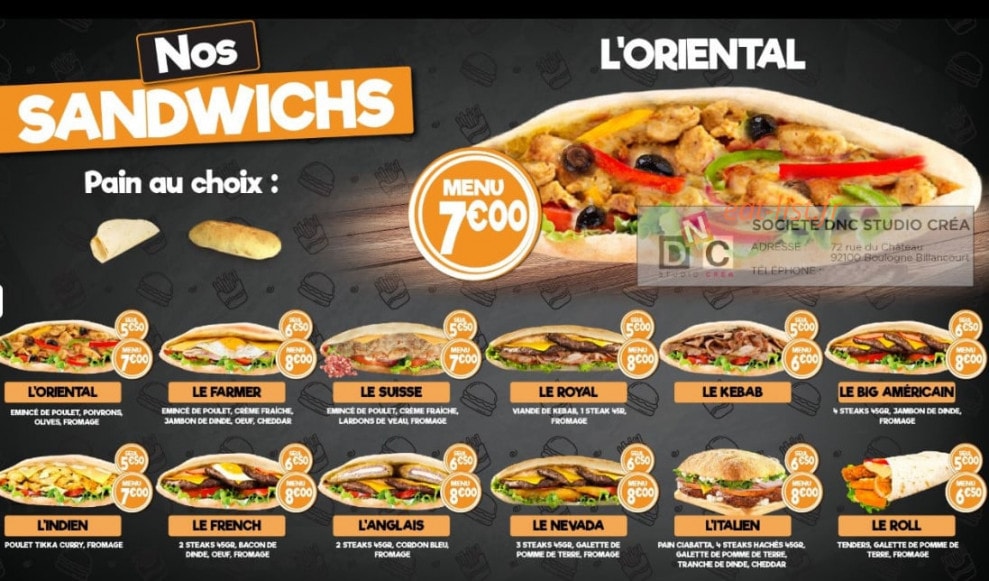 Food 76 — carte page 2