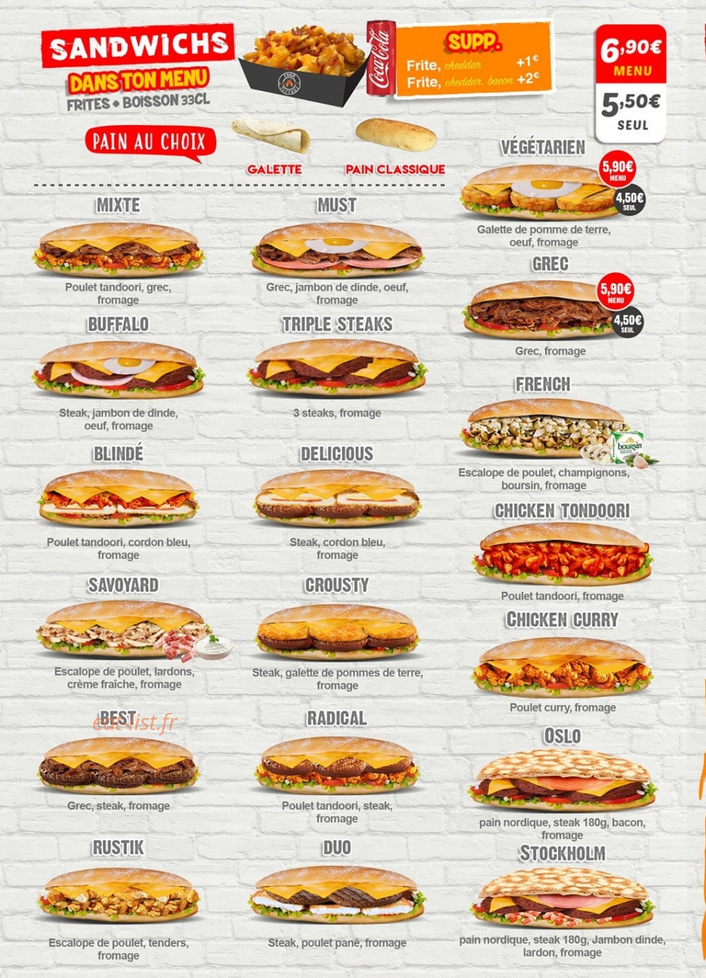 Food Factory — carte page 3