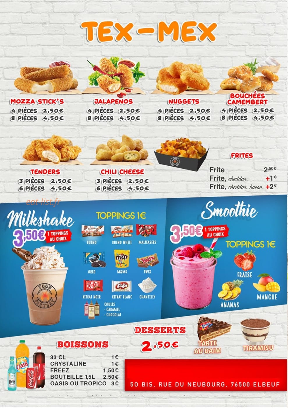 Food Factory — carte page 4