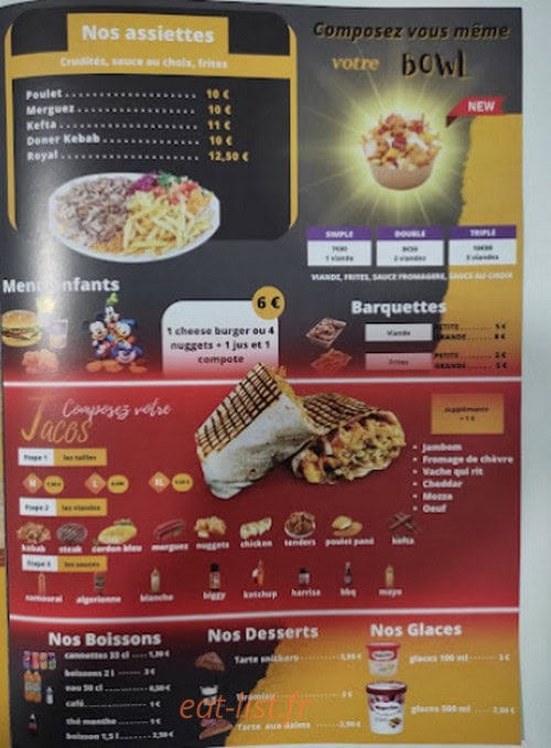 Royal-fast-food.com — carte page 2