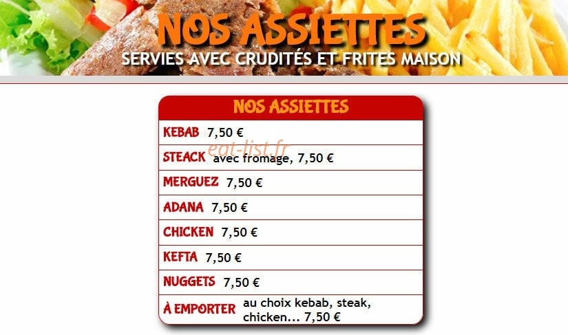 Speed Pizza — carte page 4