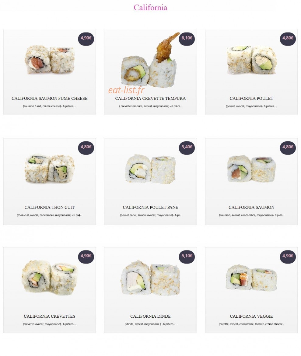 Sushi Yaki World — carte page 14