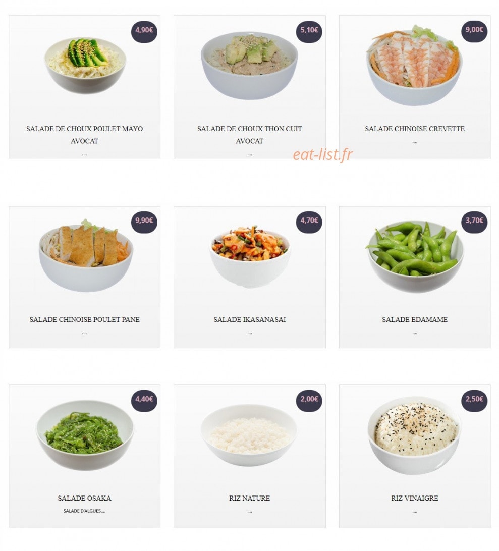 Sushi Yaki World — carte page 2