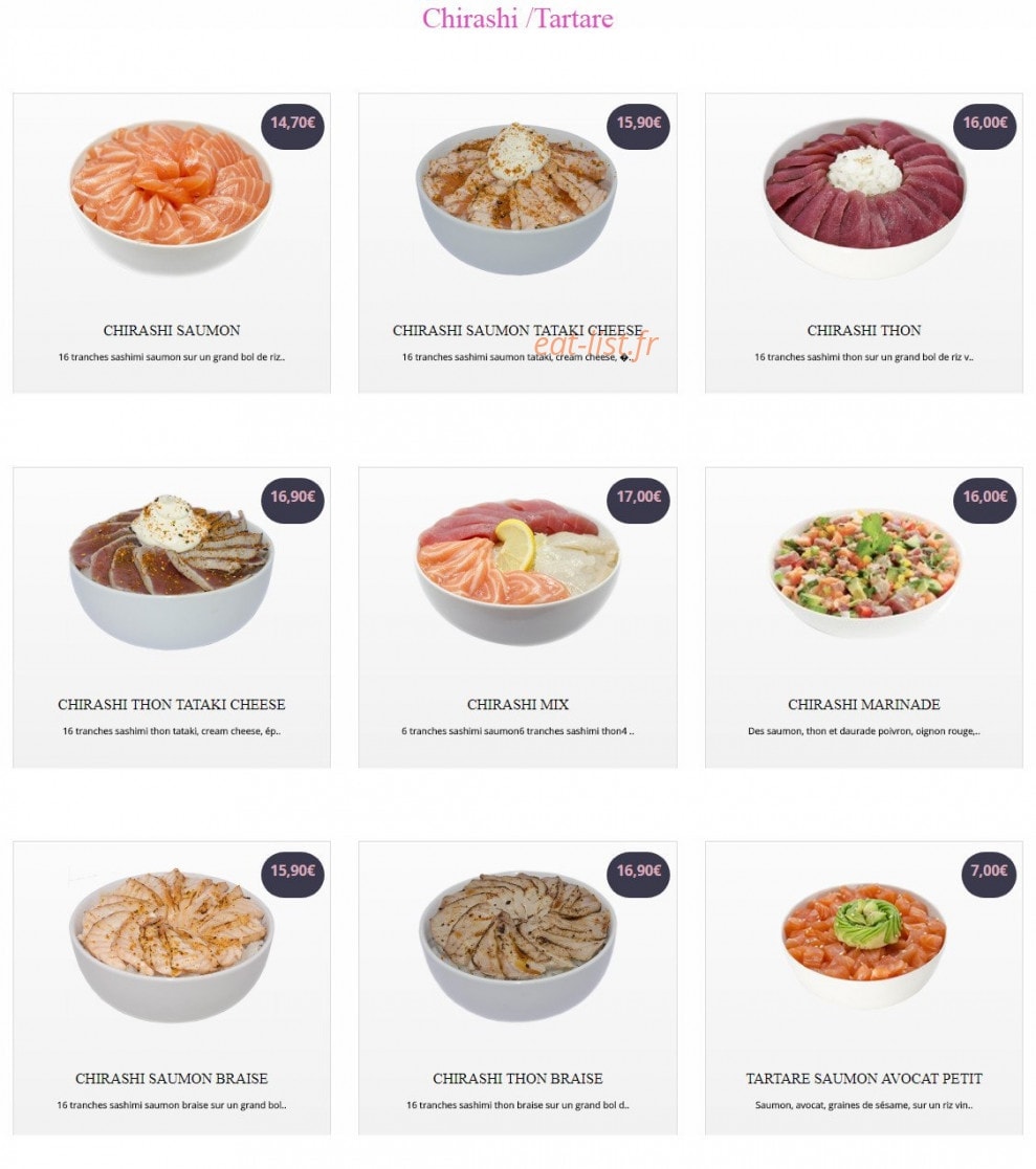 Sushi Yaki World — carte page 4