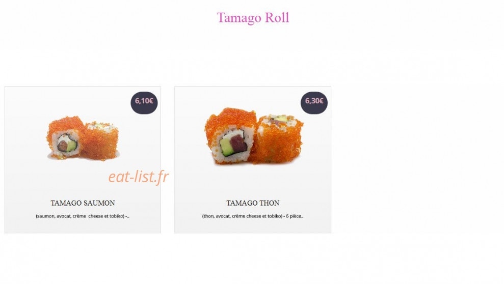 Sushi Yaki World — carte page 17