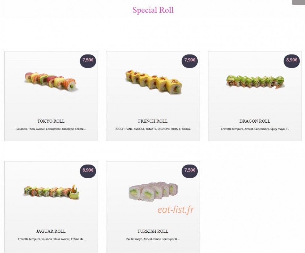 Sushi Yaki World — carte page 21
