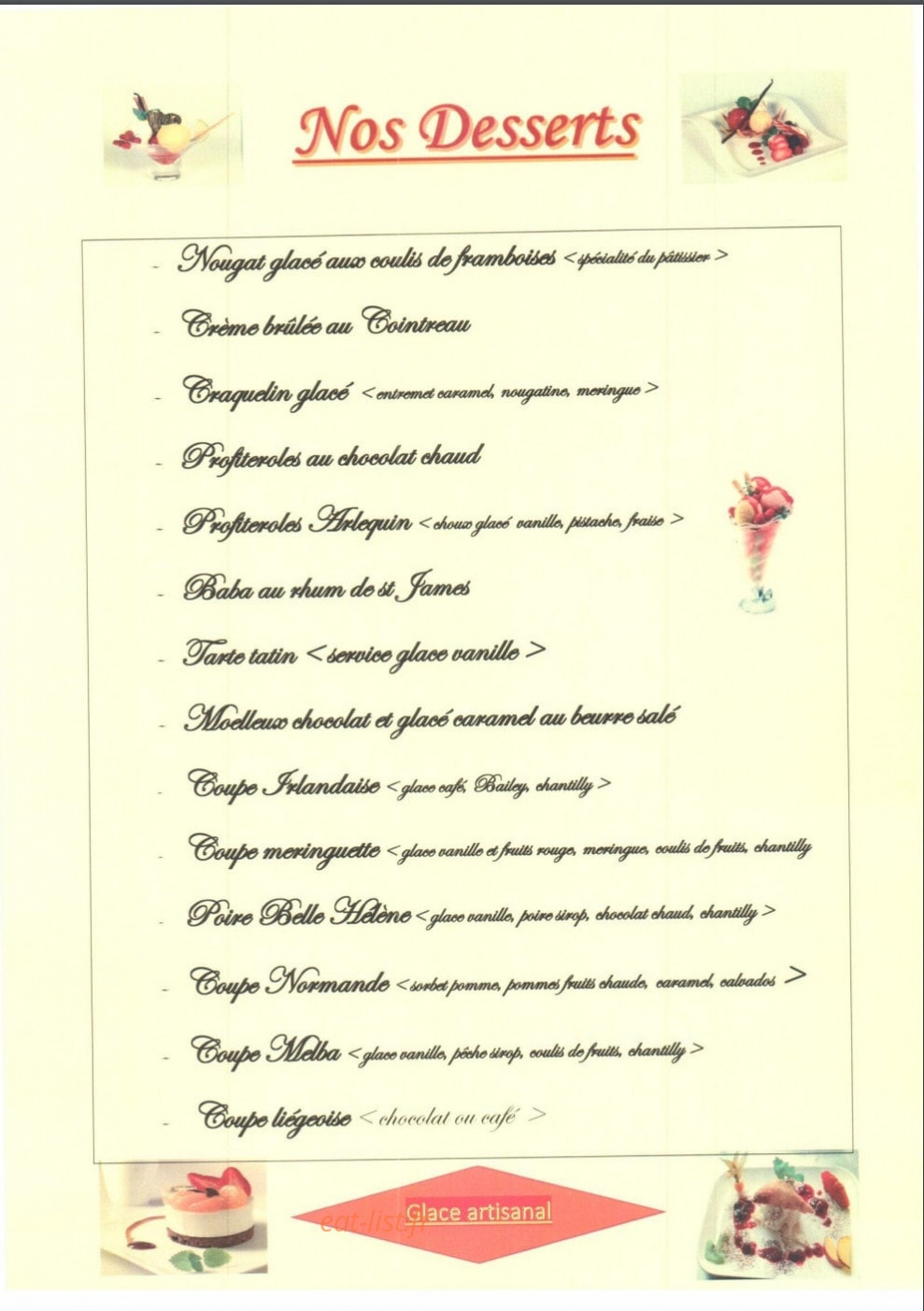 Au Rendez Vous D'Chasse — carte page 12