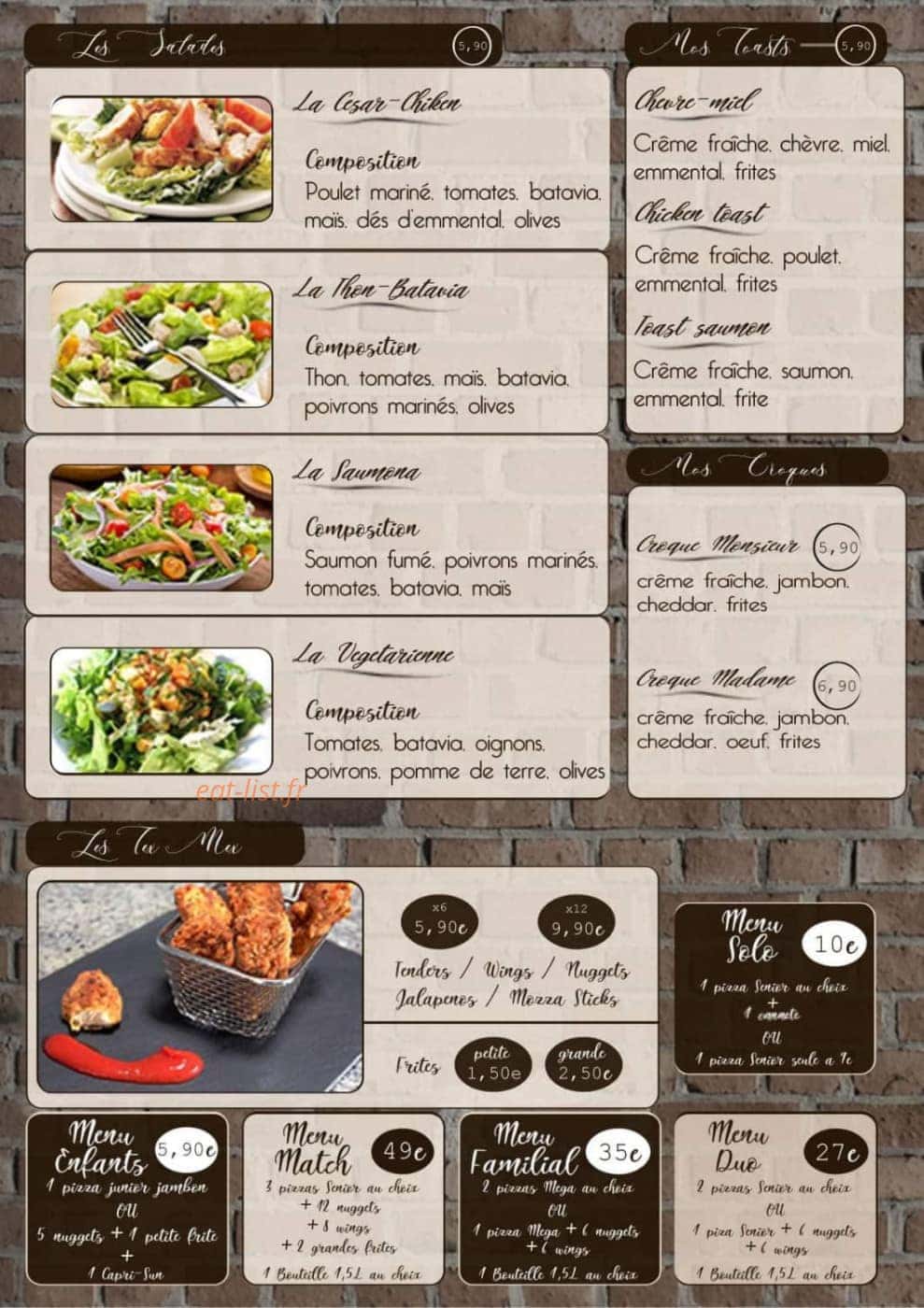 House Pizza — carte page 2