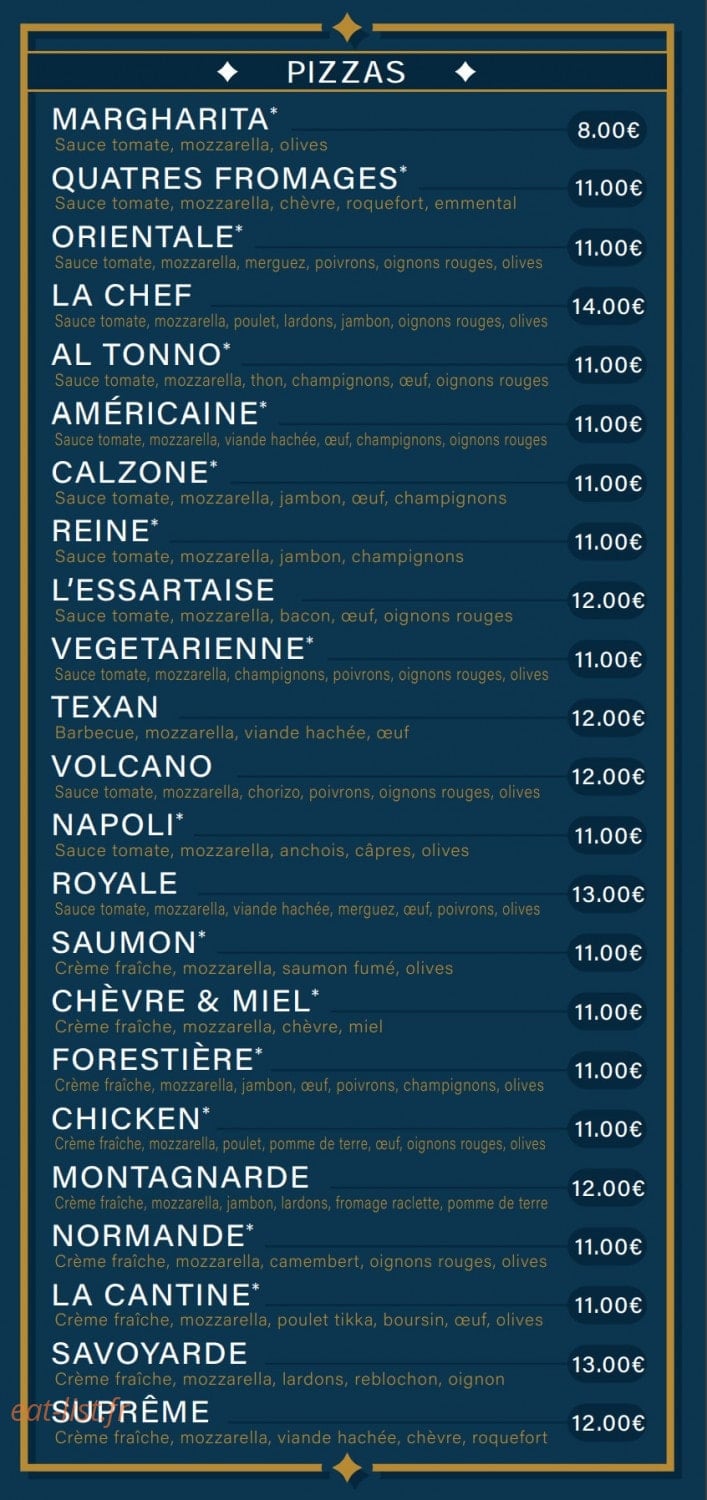 La Cantine du Château — carte page 3