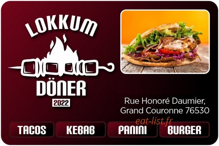 Los Turcos Doner — carte page 1