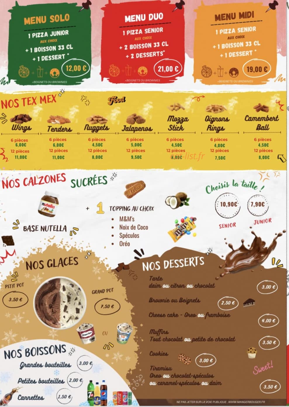 So Pizza — carte page 4