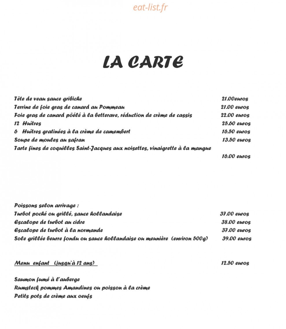 Le Relais des Dalles — carte page 4