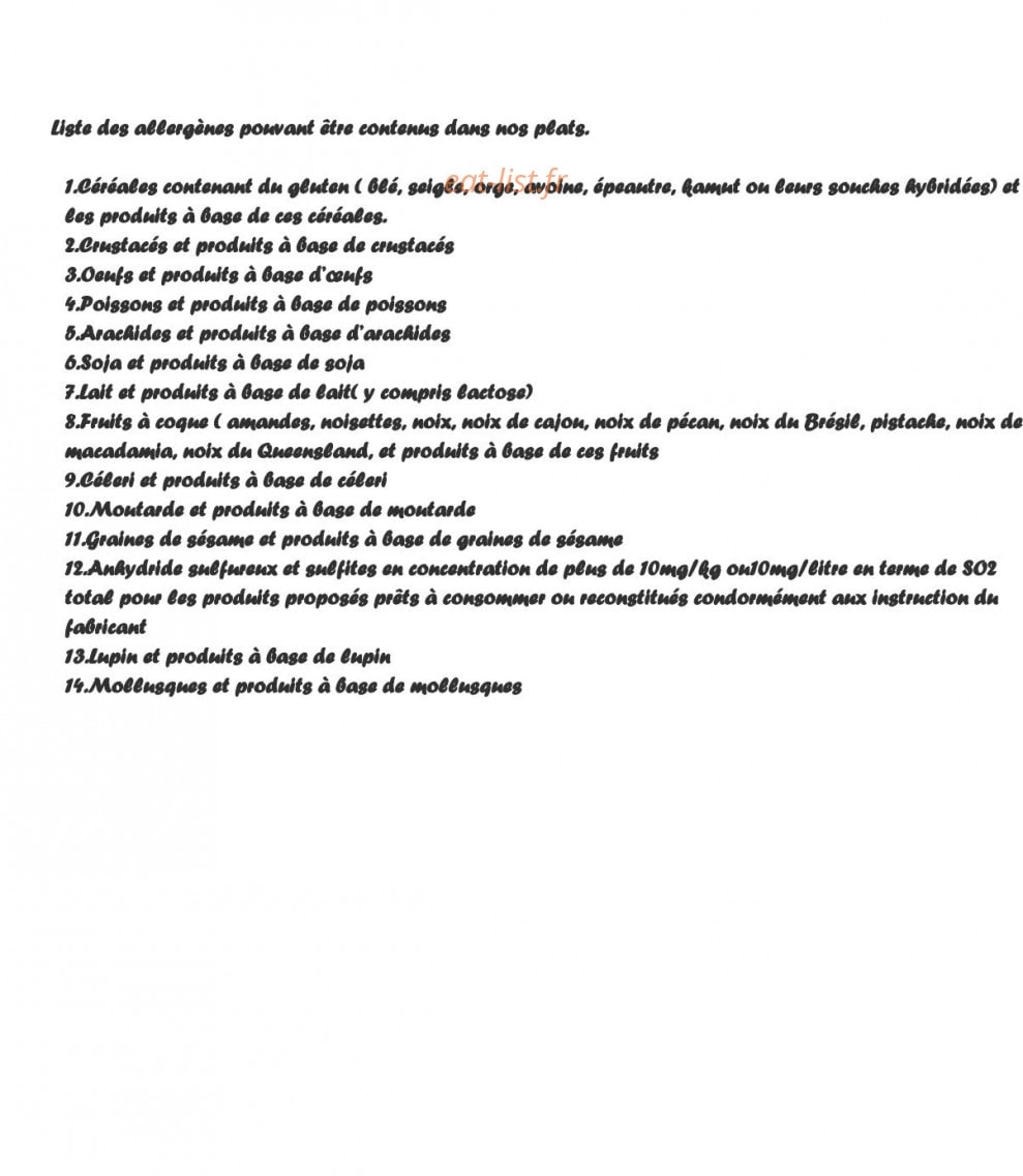 Le Relais des Dalles — carte page 7