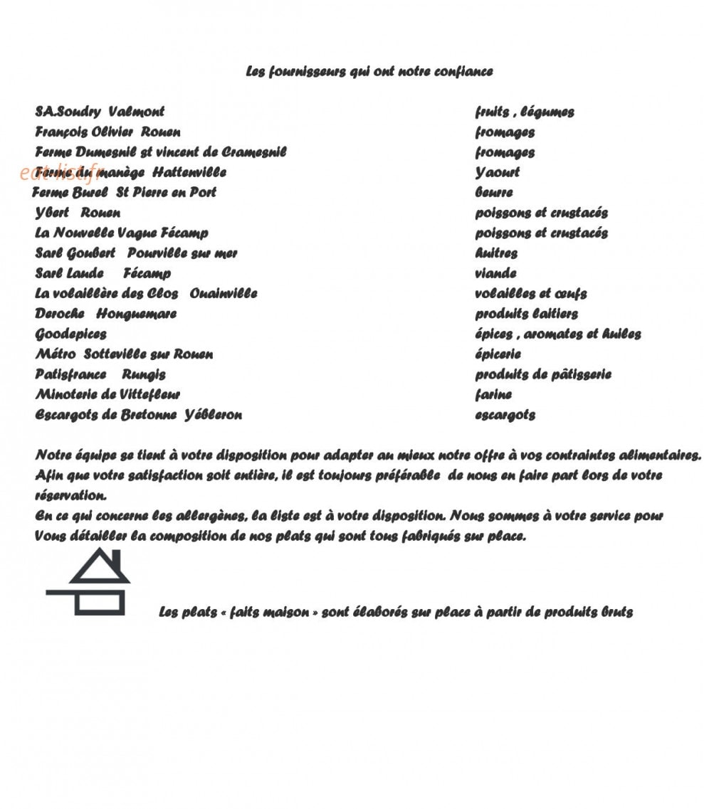 Le Relais des Dalles — carte page 6