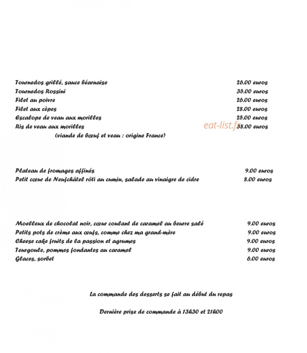 Le Relais des Dalles — carte page 5
