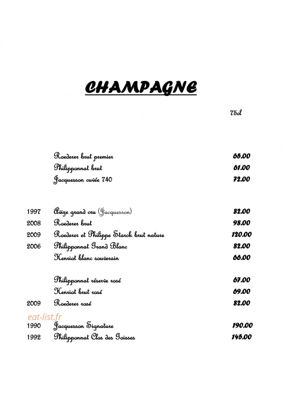 Le Relais des Dalles — carte page 9