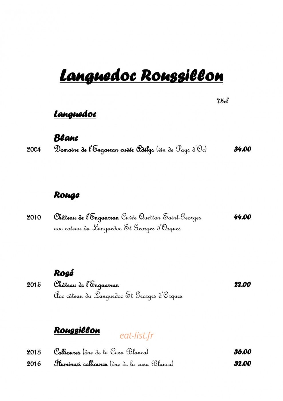 Le Relais des Dalles — carte page 10