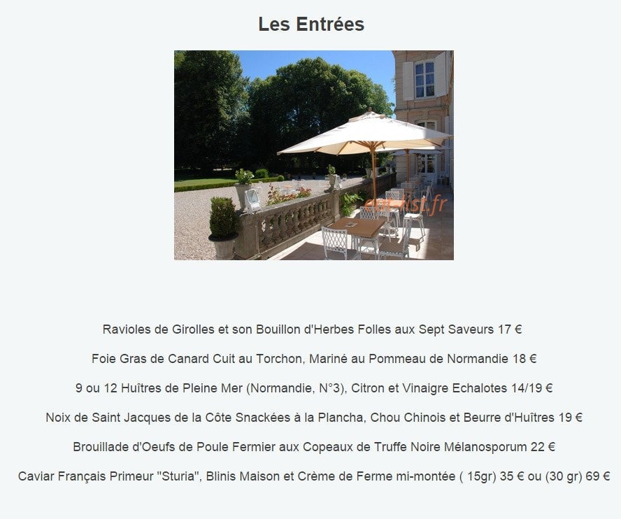 Les 3 Roses — carte page 9