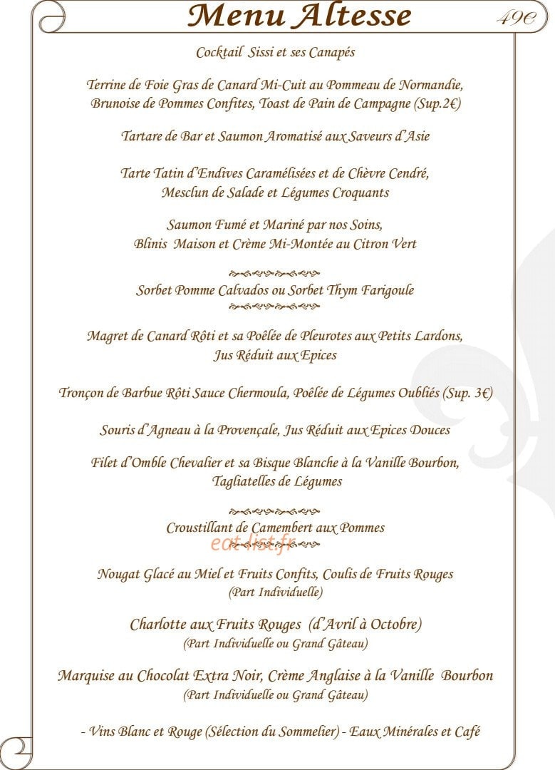 Les 3 Roses — carte page 5