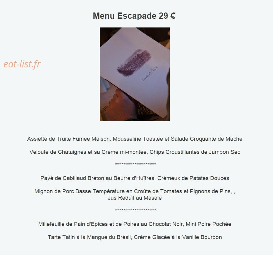 Les 3 Roses — carte page 1