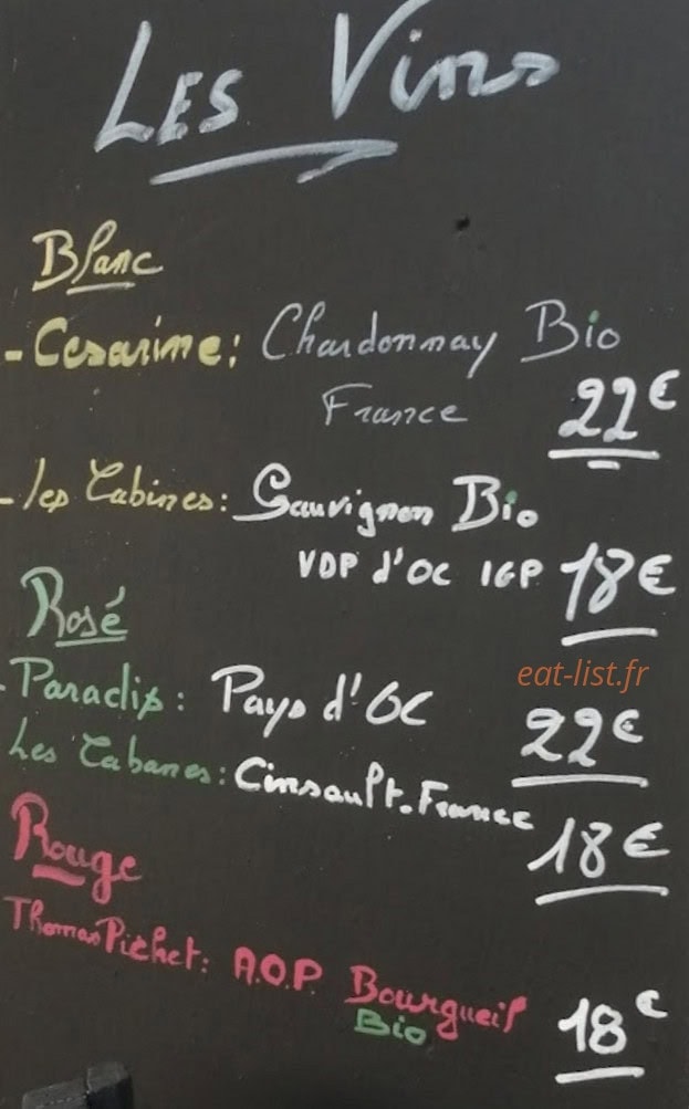 Les Cabines — carte page 1