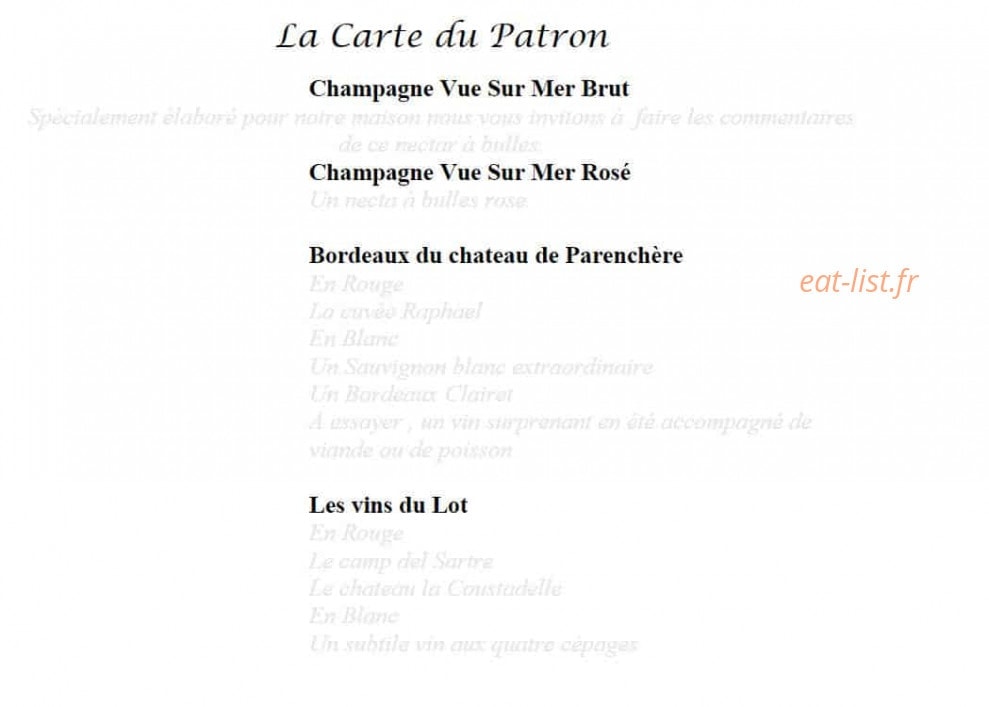 Vue sur mer — carte page 6