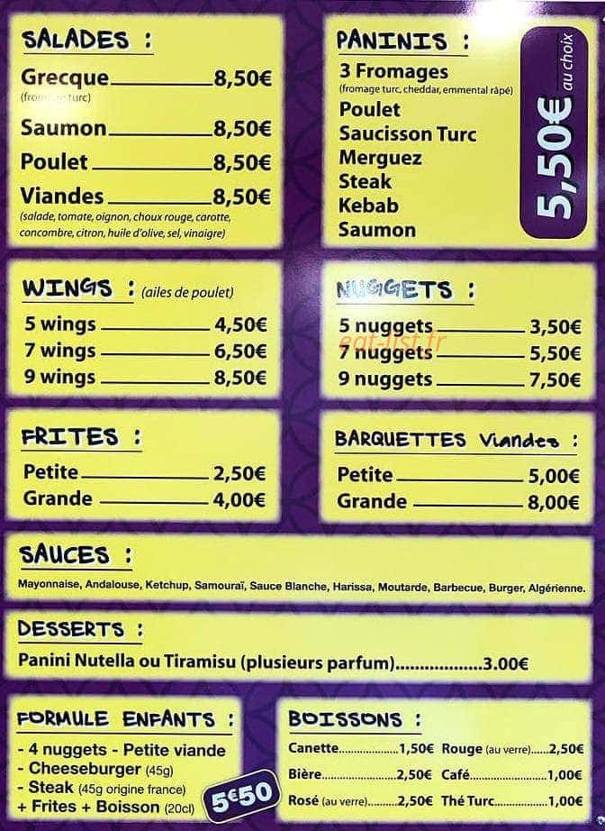 Marmara Kebab — carte page 2