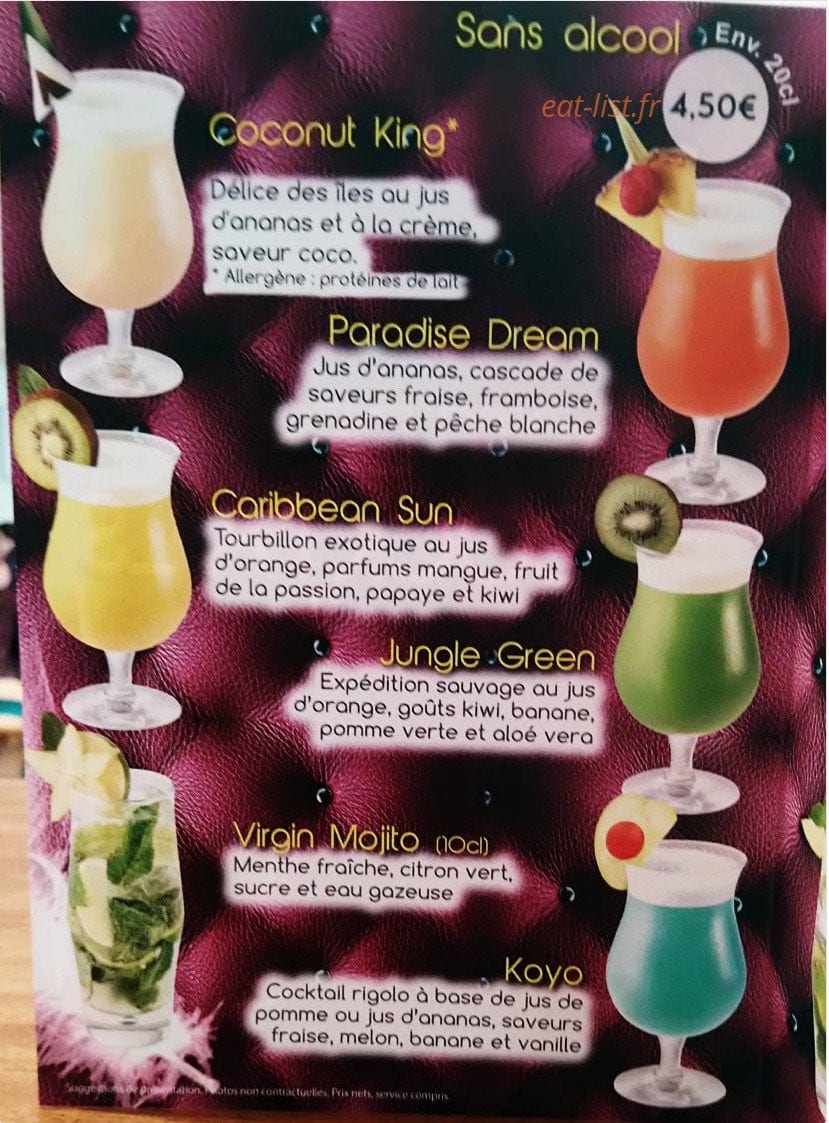 Chez Cloclo — carte page 3