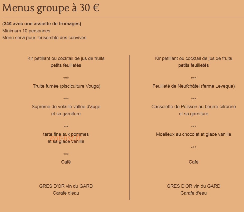 Le Grain de Sel — carte page 4