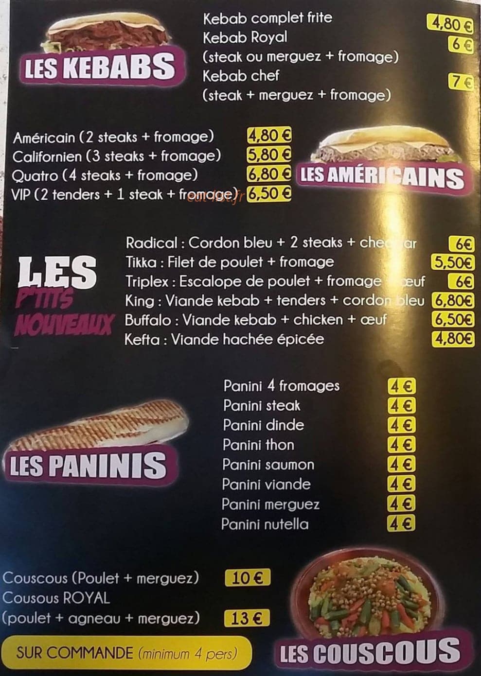 Atlas Kebab — carte page 1
