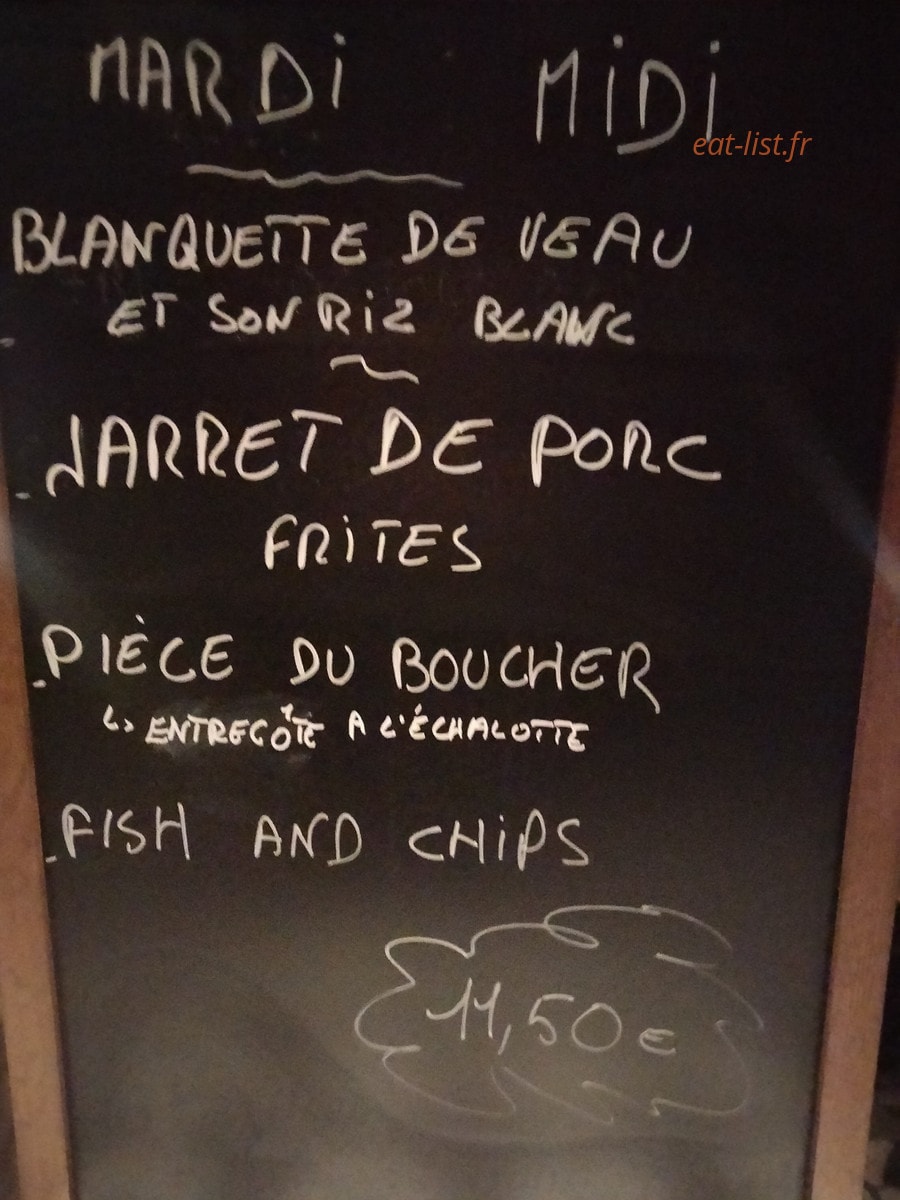 Au cochon casqué — carte page 1