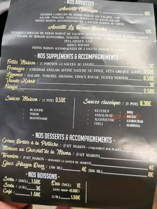 La Bonne Broche — carte page 2