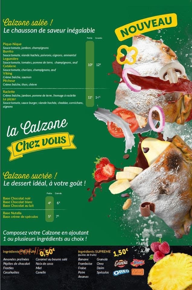 Pizza Chez Vous — carte page 2