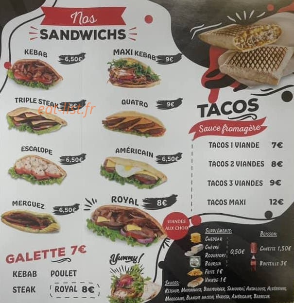 Chez reda — carte page 2
