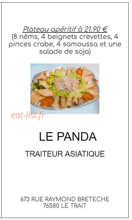 Le Panda — carte page 1