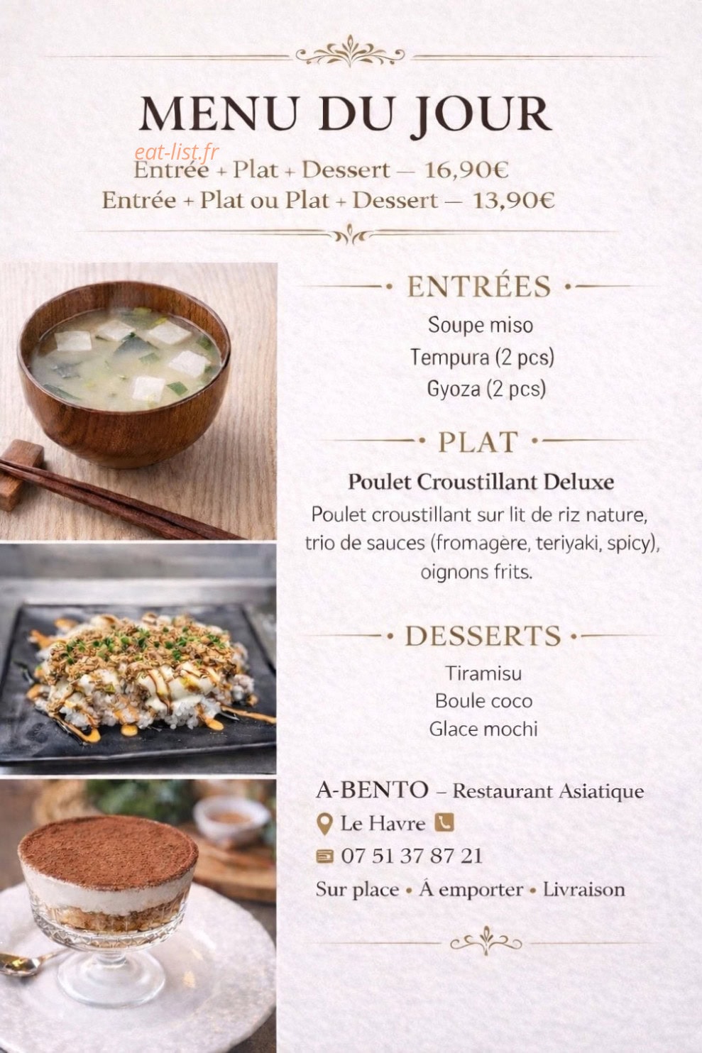 A-Bento — carte page 1