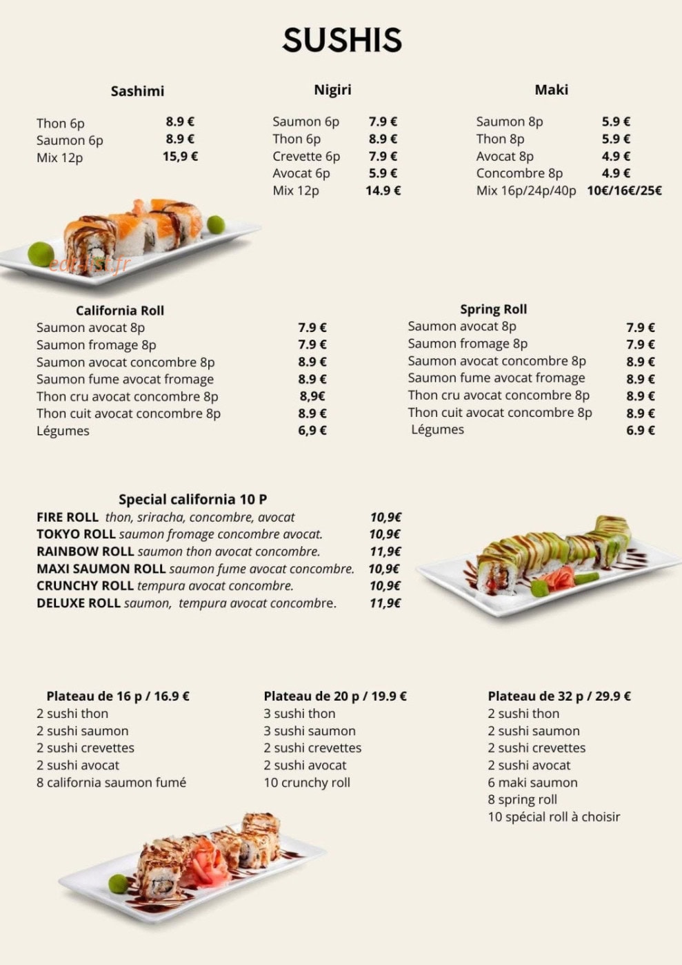 A-Bento — carte page 7