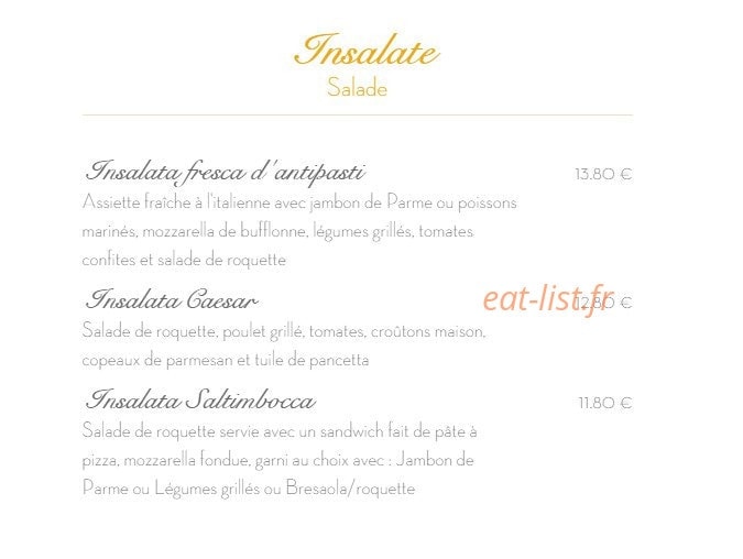 Al Dente — carte page 2